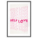 Wall Poster Love Mantra - pink English texts on a contrasting white background 138870 additionalThumb 19