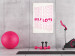 Wall Poster Love Mantra - pink English texts on a contrasting white background 138870 additionalThumb 14