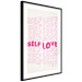 Wall Poster Love Mantra - pink English texts on a contrasting white background 138870 additionalThumb 2
