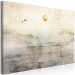 Canvas Silent Departure (1-piece) Wide - landscape overlooking mountains and sun 143570 additionalThumb 2