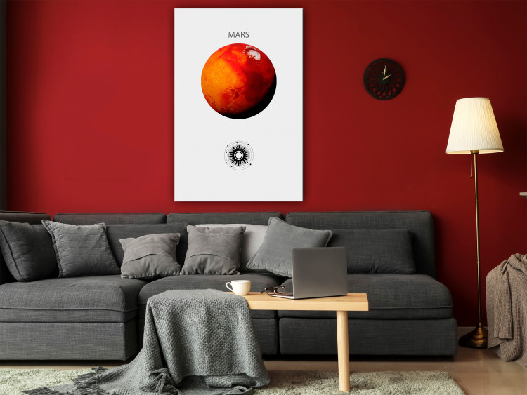 Canvas Print Red Planet II - Mars and Abstract Composition with the Solar System 146470 additionalImage 3