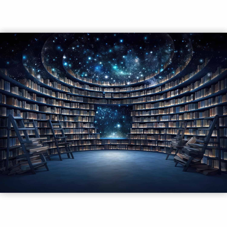 Wall Mural Books and Stars - A Library in Outer Space With a Starry Sky 150670 additionalImage 1