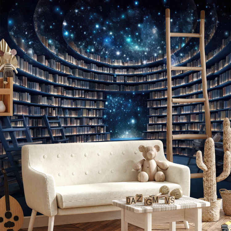 Wall Mural Books and Stars - A Library in Outer Space With a Starry Sky 150670 additionalImage 8