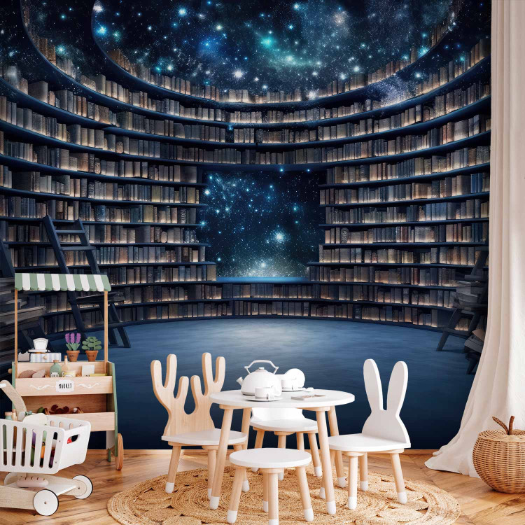Wall Mural Books and Stars - A Library in Outer Space With a Starry Sky 150670 additionalImage 4