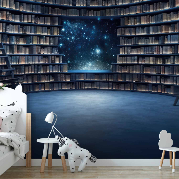 Wall Mural Books and Stars - A Library in Outer Space With a Starry Sky 150670 additionalImage 6