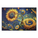 Canvas Print Sunflowers Against the Night Sky - Composition Generated by AI 151070 additionalThumb 7