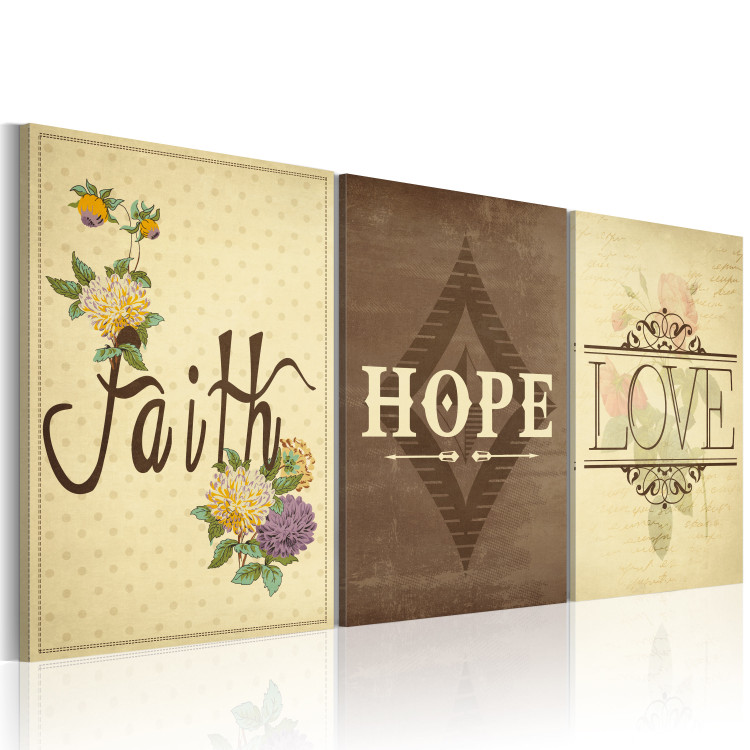 Canvas Print Faith, Hope & Love 55670 additionalImage 2