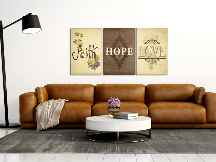 Canvas Print Faith, Hope & Love 55670 additionalImage 3