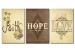 Canvas Print Faith, Hope & Love 55670