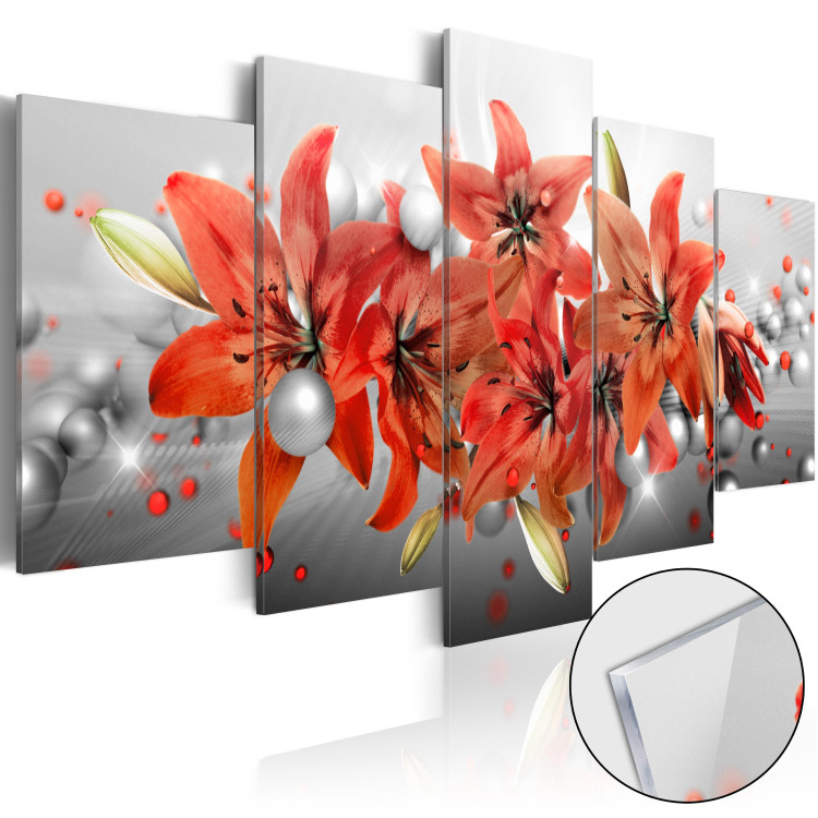 Acrylic print Flowery Battle [Glass] 92970