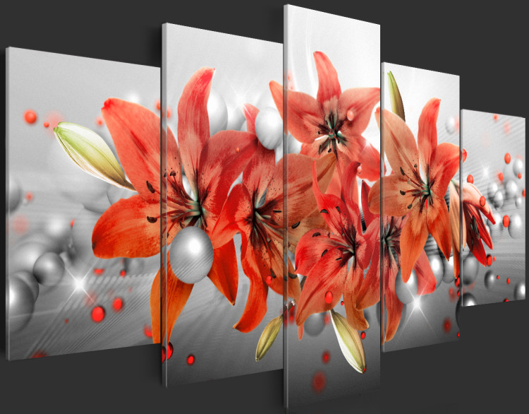 Acrylic print Flowery Battle [Glass] 92970 additionalImage 4