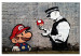Acrylic print Mario and Cop by Banksy [Glass] 94370 additionalThumb 2