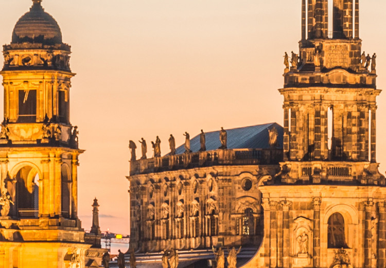 Canvas Art Print Dresden, Germany - Panorama of Illuminated City at Sunset 97870 additionalImage 5