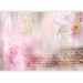 Wall Mural Lilies - abstract with motif of flowers in shades of pink and inscriptions 106580 additionalThumb 5