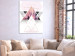 Canvas Art Print Gateway to Paradise (1-part) Vertical - Abstraction of Pink Triangles 107580 additionalThumb 3