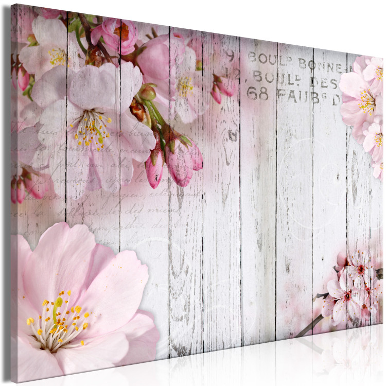 Canvas Print Flowers on Boards (1 Part) Wide 108080 additionalImage 2
