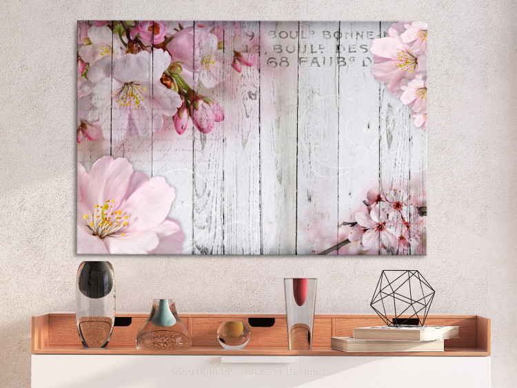 Canvas Print Flowers on Boards (1 Part) Wide 108080 additionalImage 3