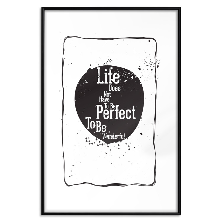 Poster Life quote - black and white motivational texts in a frame 115080 additionalImage 26