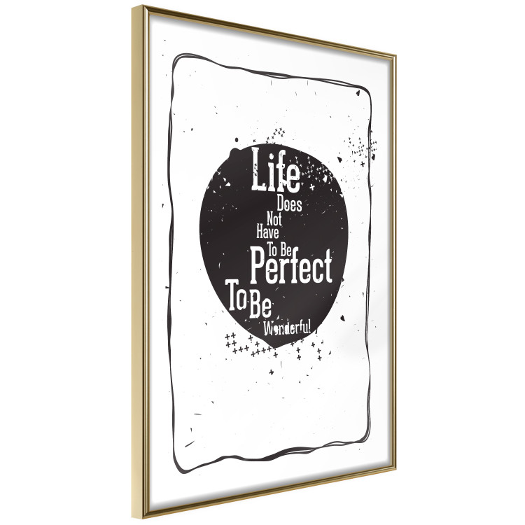 Poster Life quote - black and white motivational texts in a frame 115080 additionalImage 14