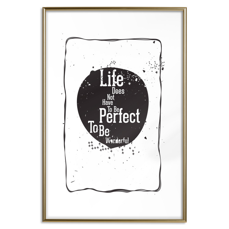 Poster Life quote - black and white motivational texts in a frame 115080 additionalImage 27