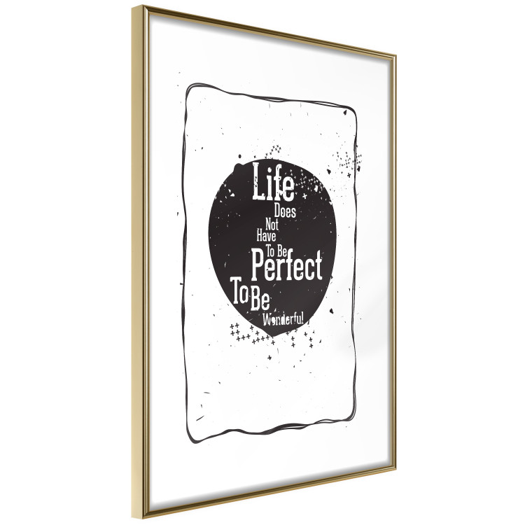 Poster Life quote - black and white motivational texts in a frame 115080 additionalImage 8