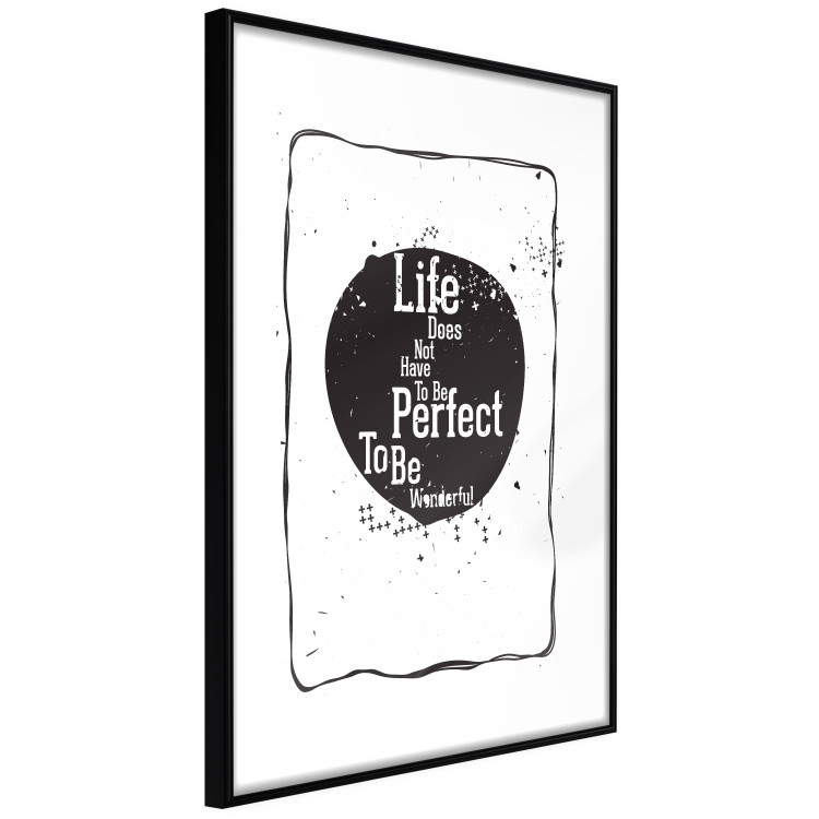 Poster Life quote - black and white motivational texts in a frame 115080 additionalImage 13