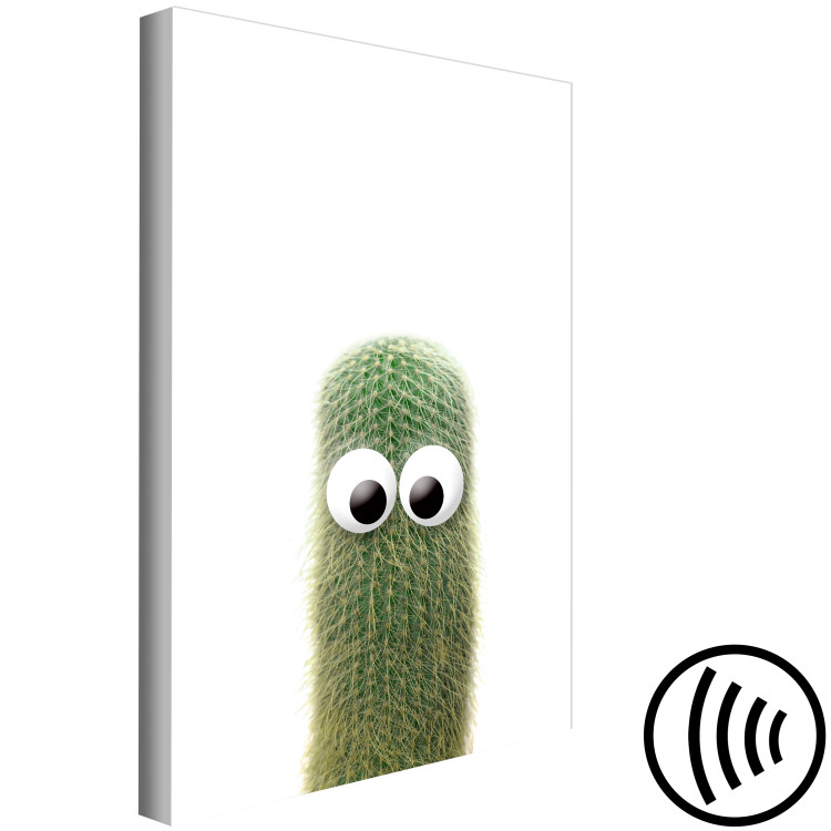 Canvas Print Catching an eye - a funny cactus with eyes, perfect for a child for a child and all plants fans 116880 additionalImage 6