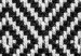 Canvas Print Weaves - Abstraction black and white depicting fancy pattern inspired by the weave fabric in the Scandinavian style 117180 additionalThumb 4