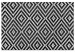 Canvas Print Weaves - Abstraction black and white depicting fancy pattern inspired by the weave fabric in the Scandinavian style 117180