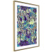 Poster Vibrations of Nature - colorful abstract composition with a floral pattern 118280 additionalThumb 8