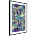 Poster Vibrations of Nature - colorful abstract composition with a floral pattern 118280 additionalThumb 11