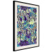 Poster Vibrations of Nature - colorful abstract composition with a floral pattern 118280 additionalThumb 3