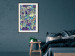 Poster Vibrations of Nature - colorful abstract composition with a floral pattern 118280 additionalThumb 22
