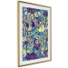 Poster Vibrations of Nature - colorful abstract composition with a floral pattern 118280 additionalThumb 2