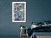 Poster Vibrations of Nature - colorful abstract composition with a floral pattern 118280 additionalThumb 13
