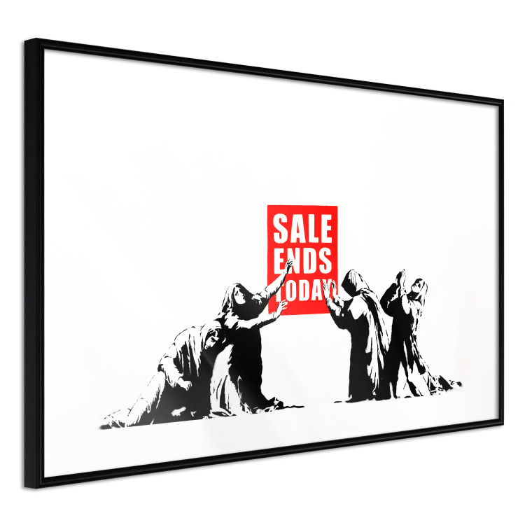 Wall Poster Clearance Sale - Banksy-style graffiti with people and English texts 118780 additionalImage 13