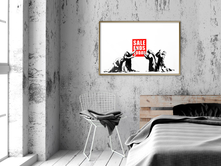 Wall Poster Clearance Sale - Banksy-style graffiti with people and English texts 118780 additionalImage 7