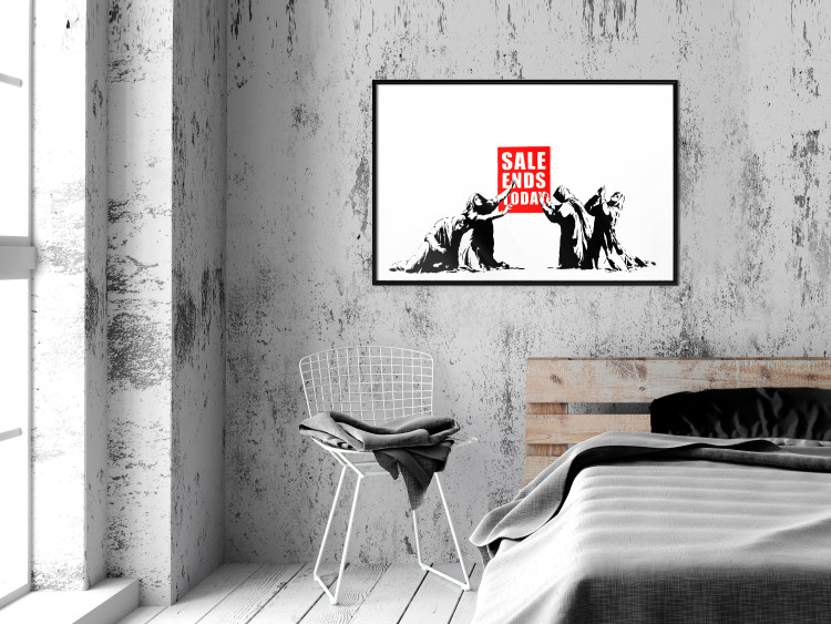 Wall Poster Clearance Sale - Banksy-style graffiti with people and English texts 118780 additionalImage 5