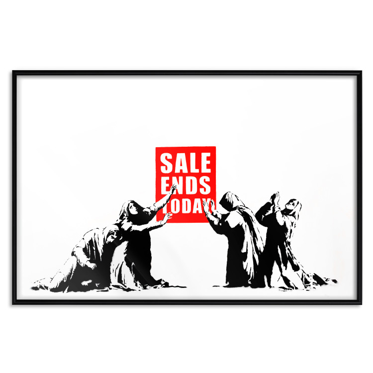 Wall Poster Clearance Sale - Banksy-style graffiti with people and English texts 118780 additionalImage 24