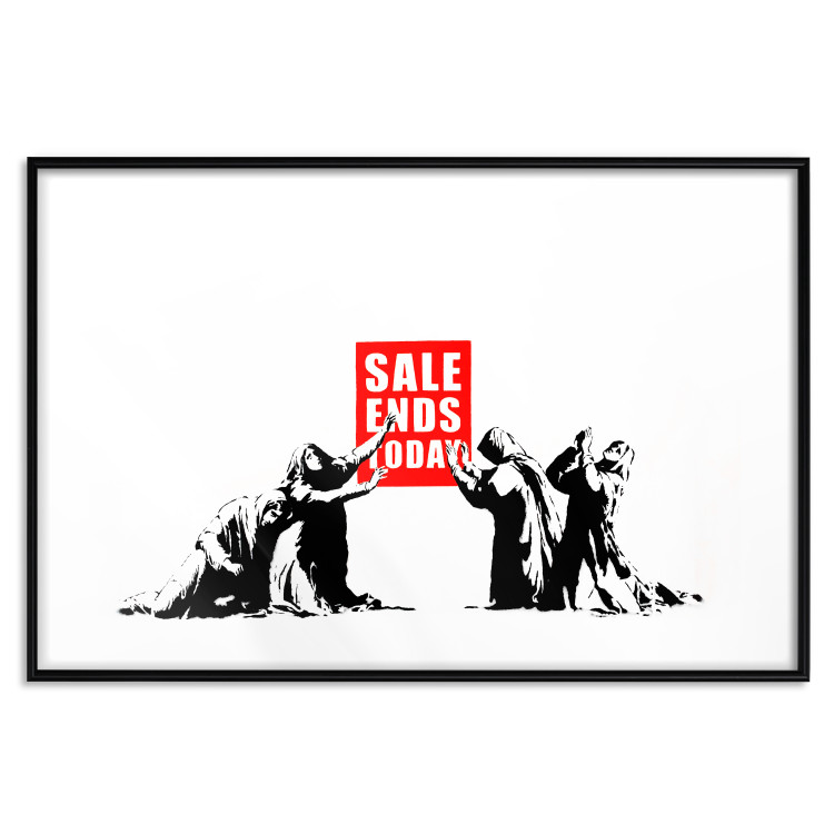 Wall Poster Clearance Sale - Banksy-style graffiti with people and English texts 118780 additionalImage 17
