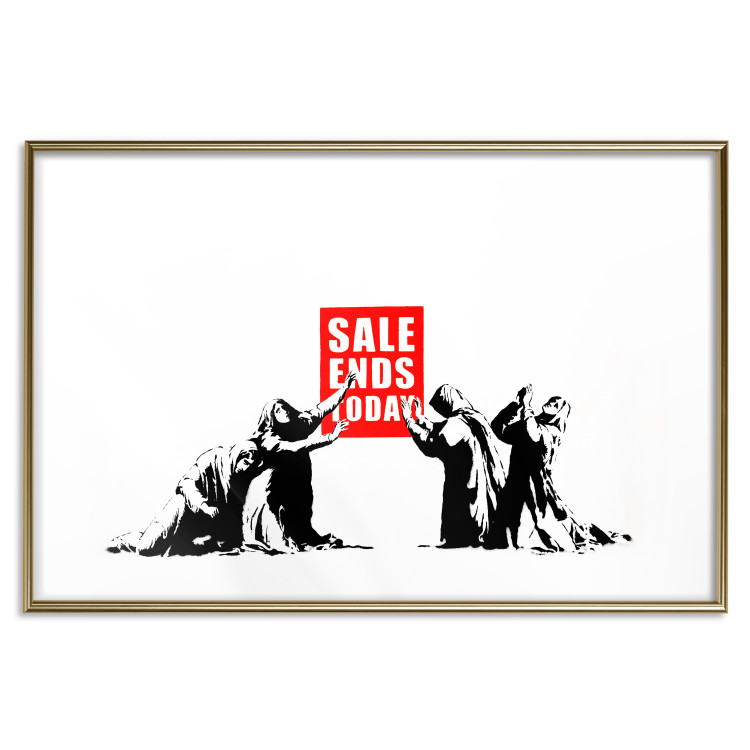 Wall Poster Clearance Sale - Banksy-style graffiti with people and English texts 118780 additionalImage 16