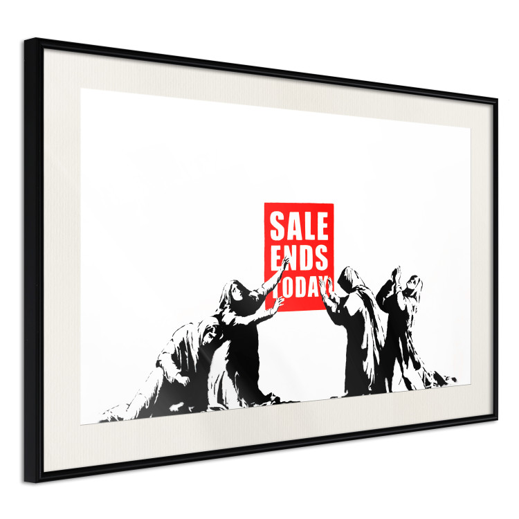 Wall Poster Clearance Sale - Banksy-style graffiti with people and English texts 118780 additionalImage 3