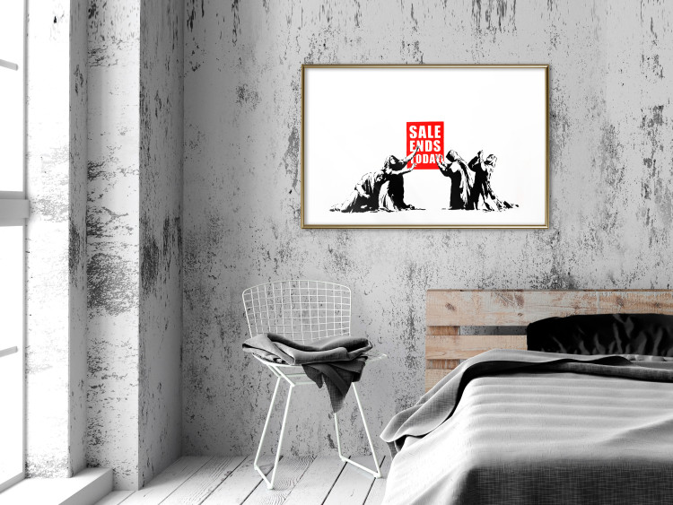 Wall Poster Clearance Sale - Banksy-style graffiti with people and English texts 118780 additionalImage 15