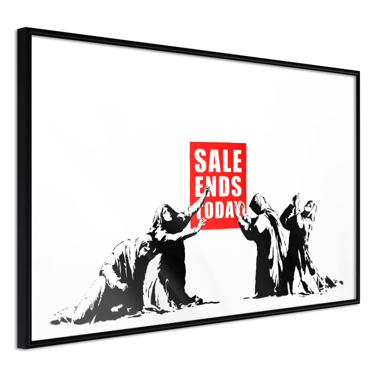Wall Poster Clearance Sale - Banksy-style graffiti with people and English texts 118780 additionalImage 12