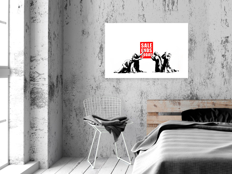Wall Poster Clearance Sale - Banksy-style graffiti with people and English texts 118780 additionalImage 4