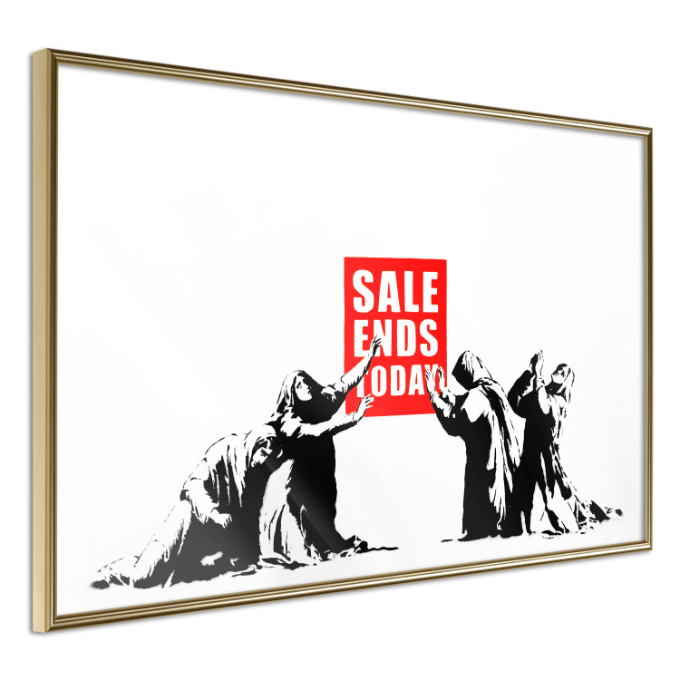 Wall Poster Clearance Sale - Banksy-style graffiti with people and English texts 118780 additionalImage 14
