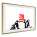 Wall Poster Clearance Sale - Banksy-style graffiti with people and English texts 118780 additionalThumb 2