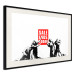 Wall Poster Clearance Sale - Banksy-style graffiti with people and English texts 118780 additionalThumb 3