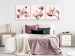 Canvas Art Print Pink Spectrum of Nature (3-part) - Delicate Magnolia Blossom 122780 additionalThumb 3