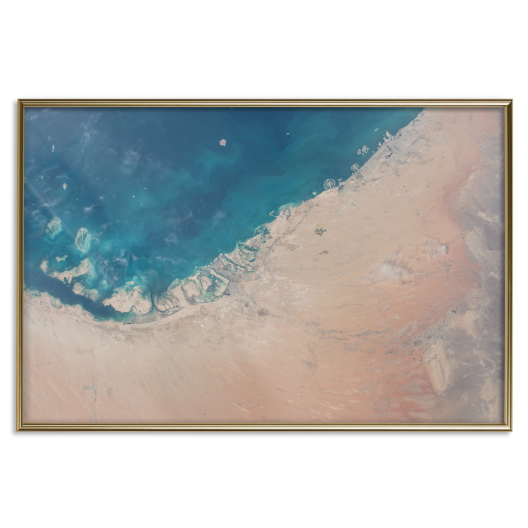 Wall Poster Dubai from Satellite - fragment of continent covered with desert and water 123180 additionalImage 20